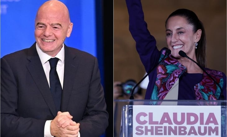 Gianni Infantino felicita a Claudia Sheinbaum tras ganar la presidencia de México: 'En la FIFA estamos emocionados'