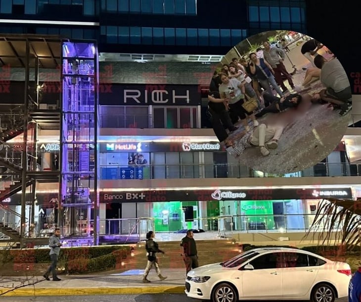 Caen jóvenes desde tercer piso, al romperse vidrio del antro Rich en San Luis Potosí