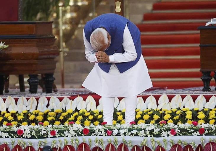 Narendra Modi jura para un tercer mandato como primer ministro de India