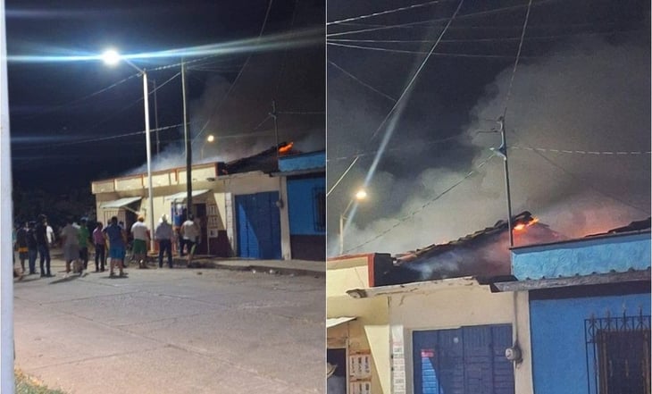 Incendian casas en La Concordia, Chiapas