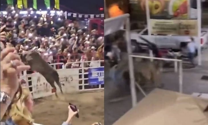 VIDEO: Toro salta valla y lesiona a tres personas en un rodeo de Oregón
