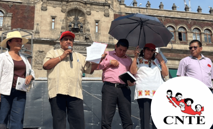 CNTE levanta plantón en el Zócalo tras recibir respuesta del Gobierno Federal