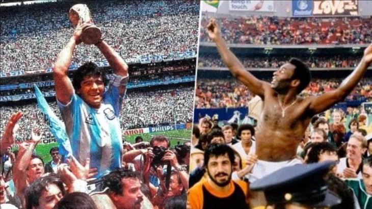 A 2 años del inicio del Mundial , México se inclina ante las proezas de Pelé y Maradona