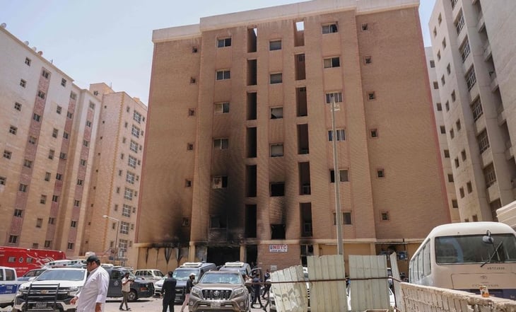 Reportan al menos 49 muertos por incendio en un edificio de Kuwait