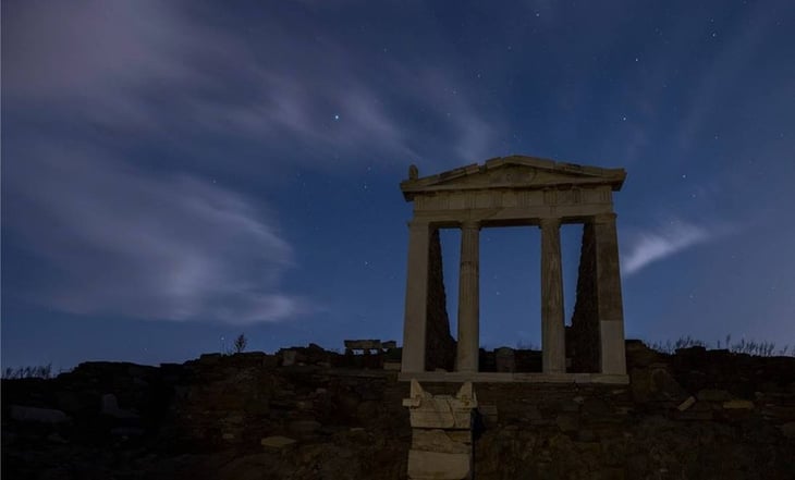 Subida del mar Egeo amenaza las ruinas de la isla griega de Delos, considerada 'tesoro' del mundo antiguo