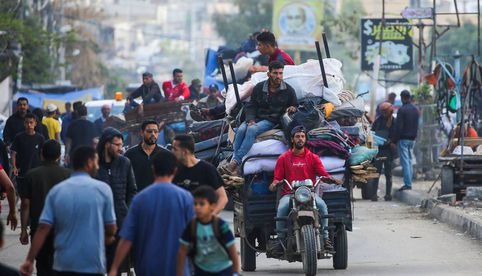 La mitad de la población de Gaza se ha visto desplazada por la ofensiva israelí este mes