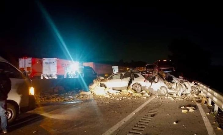 Choque múltiple deja 3 muertos en la autopista México-Puebla