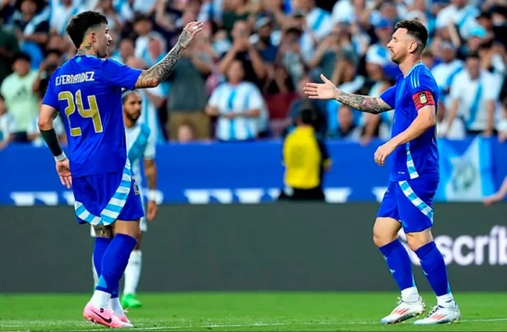 Argentina golea a Guatemala antes de la Copa América