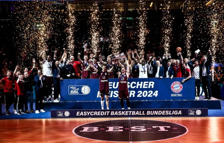 Conquista Bayern Múnich su sexta Bundesliga de baloncesto