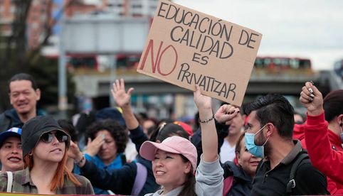 Maestros comienzan la 'gran toma de Bogotá' para protestar contra la reforma de Educación