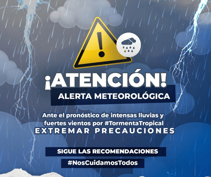 ¡Alerta de Lluvias en Arteaga! Protección Civil pide precaución ante fenómeno meteorológico próximo a convertirse en Ciclón Tropical