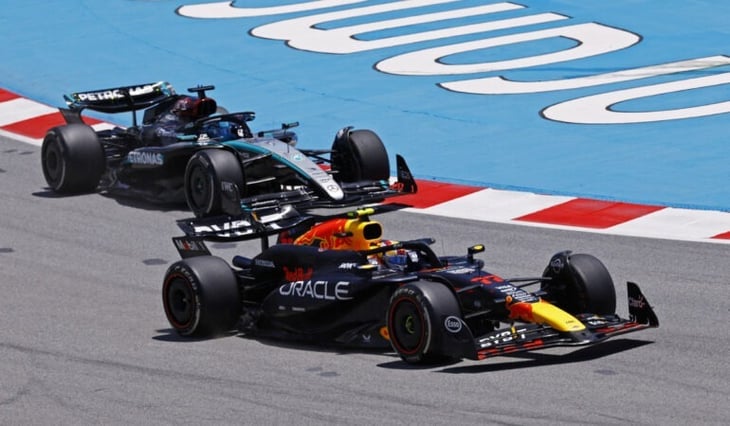 Checo Pérez comienza de buena manera el Gran Premio de España