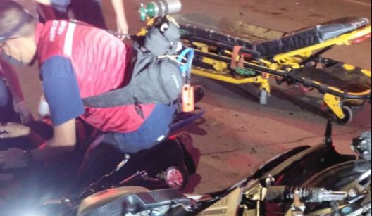 Joven motociclista es lesionado en accidente