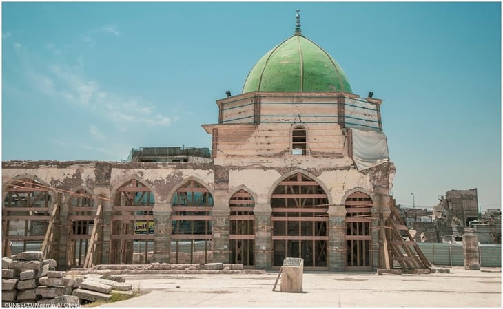 Hallan 5 bombas en la histórica mezquita de al-Nouri en Mosul