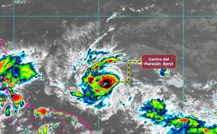 'Beryl' se intensifica a huracán categoría 1, sin ser peligro para México: Mara Lezama