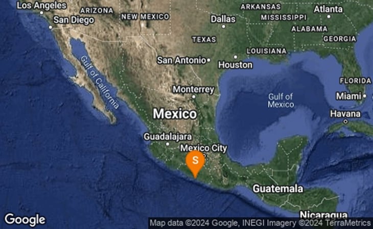 Se registra sismo de Magnitud 4.5 en Coyuca de Benítez, Guerrero