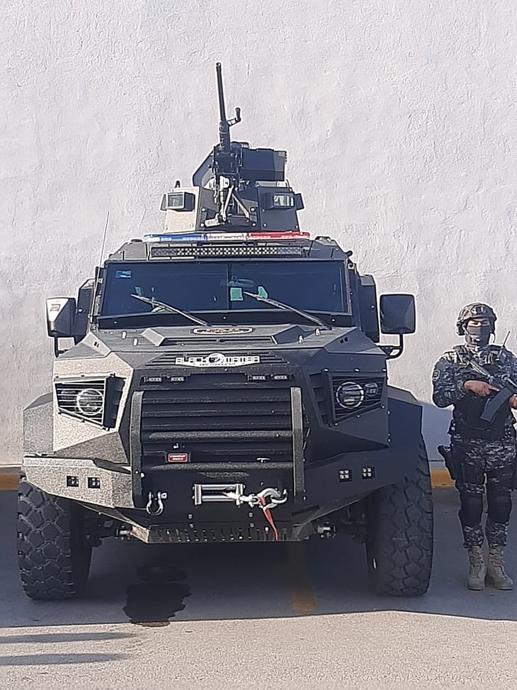 Policía Estatal fortalece vigilancia en la Región Norte con 6 vehículos blindados y uno artillado