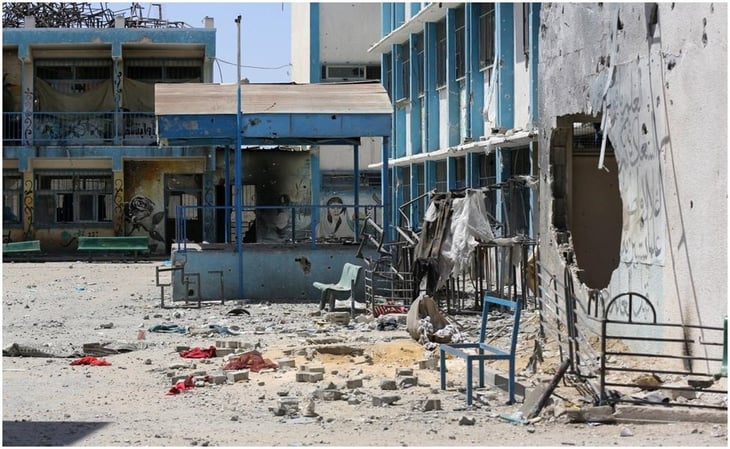 Ataque israelí deja al menos 15 muertos en una escuela en el centro de Gaza