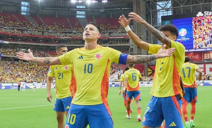 Colombia golea 5-0 a Panamá y se va a semifinales