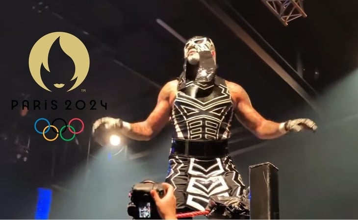 El luchador mexicano Penta Zero Miedo es ovacionado en Francia previo a los Juegos Olímpicos