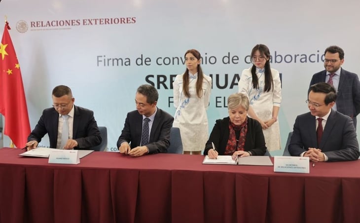 SRE y Huawei firman convenio para la inclusión de mujeres en la economía digital