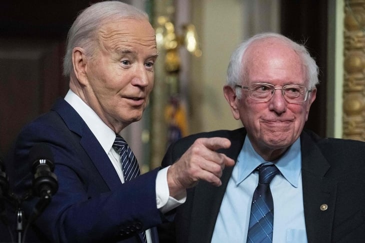 El senador Bernie Sanders insta a apoyar candidatura de Biden