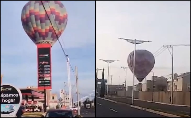 VIDEO: Reportan aterrizaje de emergencia de un globo aerostático 
