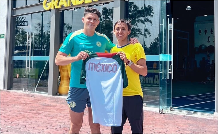 América presume visita de Emiliano Hernández, atleta olímpico mexicano
