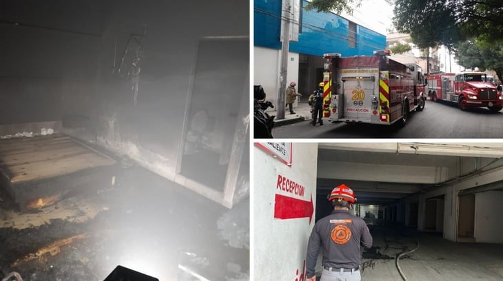 Incendio en motel de Monterrey deja 4 intoxicados