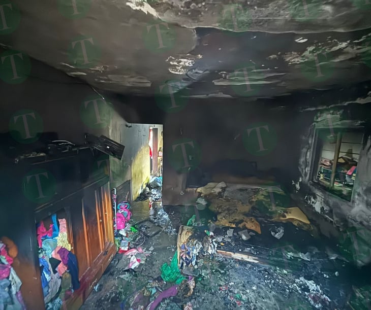 Fuego consume gran parte de una casa en la Burócratas