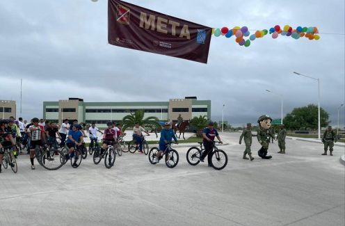 Sedena realizó con éxito la rodada de bicicletas en PN