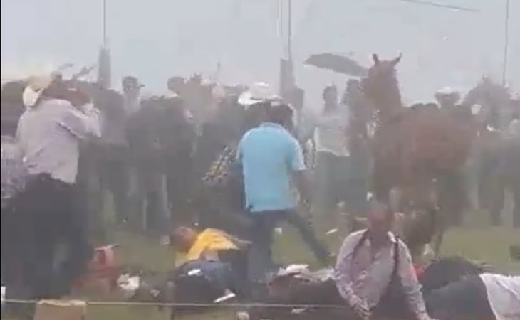 Accidente en carrera de caballos deja 3 lesionados en Veracruz