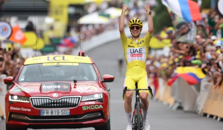 Tadej Pogacar está cerca de ganar su tercer Tour de Francia: Así le fue en la etapa 19