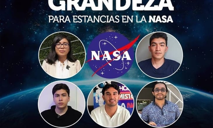 Cinco jóvenes mexicanos realizarán estancias en la NASA este año