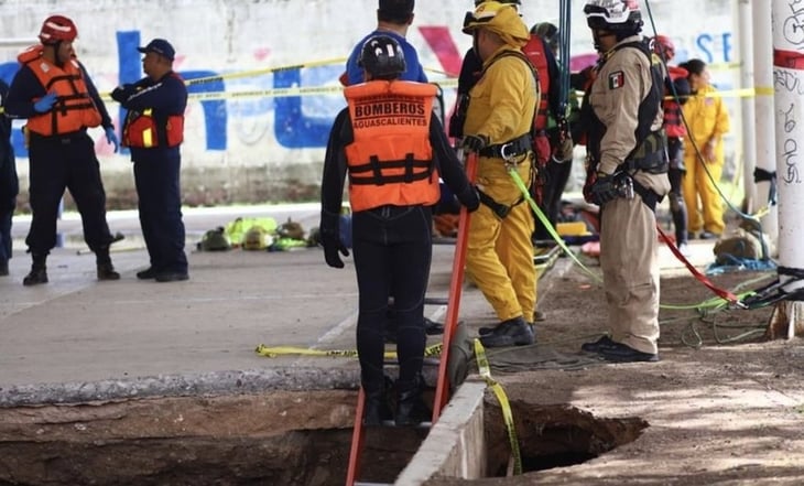 Localizan sin vida a policía que fue arrastrado por la corriente en Aguascalientes