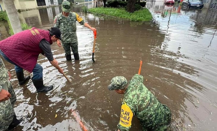 Ejército aplica Plan DNIII-E en Pachuca tras inundaciones