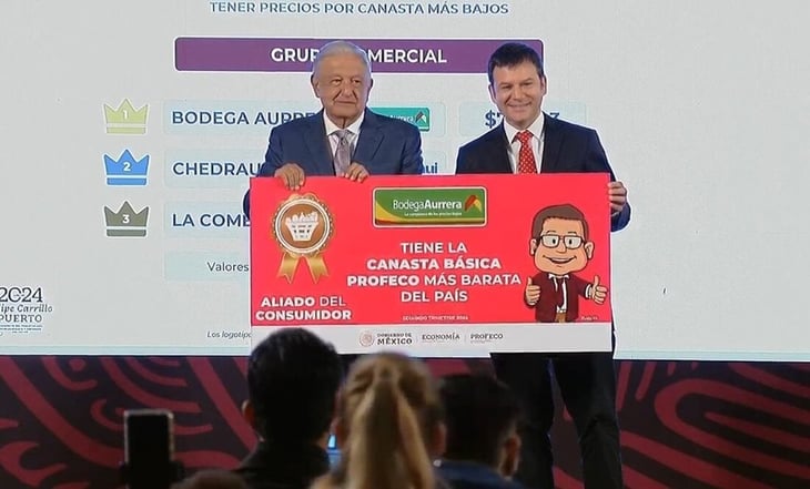 Premian en la mañanera de AMLO a 'aliados del consumidor'