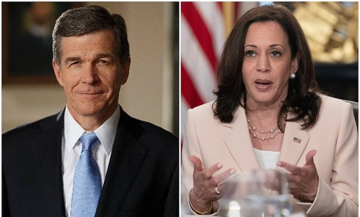 Gobernador de Carolina del Norte se descarta como posible compañero de fórmula de Kamala Harris