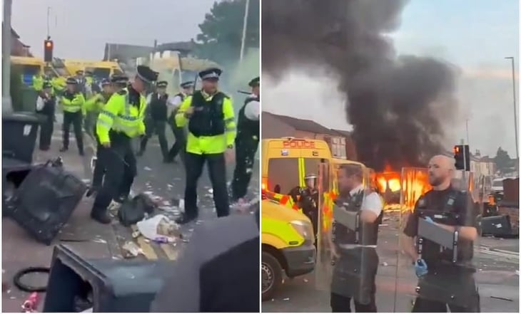 VIDEOS: Enfrentamientos tras muerte de tercera niña en Southport, Reino Unido 