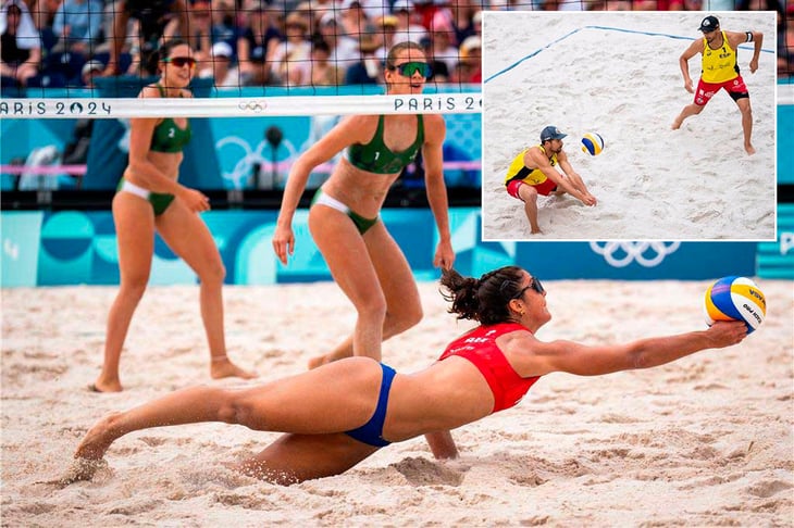 Futbolista se queja de trajes de baño en voleibol de playa