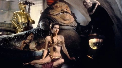 Venden el bikini dorado de la Princesa Leia en 'Star Wars'