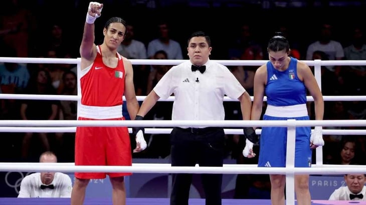 Boxeadora que es cuestionada sobre su género gana mientras su rival se retira