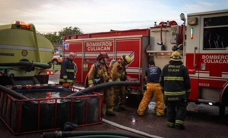 Evacuan a 120 personas en Culiacán por incendio en empresa de gas