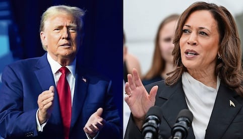 Trump aprovecha el desplome en bolsa para atacar a Harris