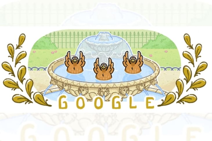 Natación artística Olimpíadas: la nueva actualización del doodle de Google