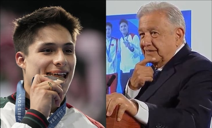 AMLO felicita a Osmar Olvera por ganar la medalla de bronce 