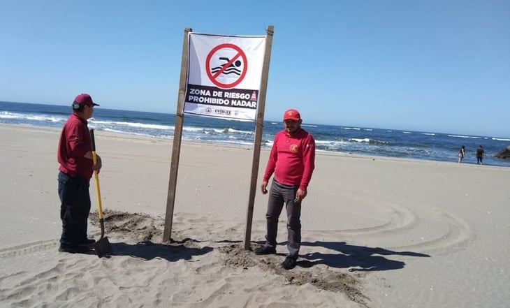 Cierran playas de Guasave, Sinaloa, por fenómeno de Mar de Fondo