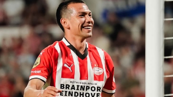 ¡On fire! Chucky Lozano marca doblete en goleada del PSV sobre Waalwijk