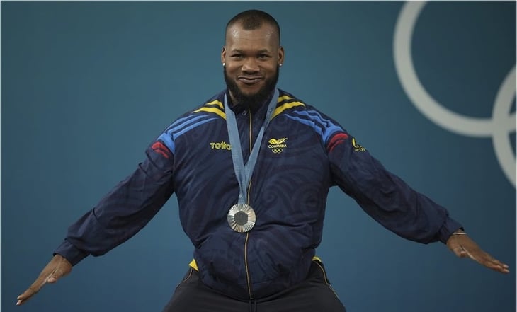 Atleta colombiano sube al podio con imitación a Cristiano Ronaldo