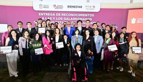 Gobierno del Edomex reconoce talento y compromiso de jóvenes 